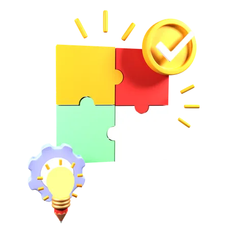 Puzzle Idea  3D Icon