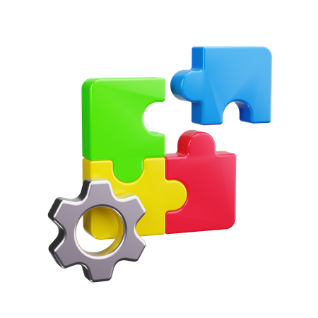 Puzzle Management  3D Icon