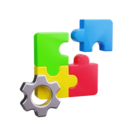 Puzzle Management  3D Icon