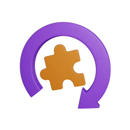 Puzzle Piece 3 D Icon 3D Icon
