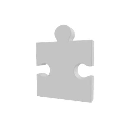 Puzzle Piece Object 3D Icon