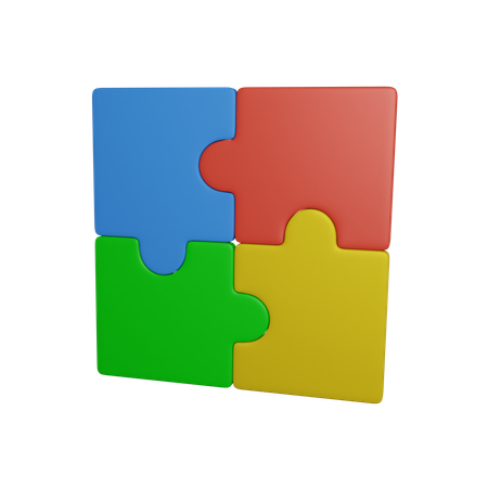Puzzle Pieces  3D Icon