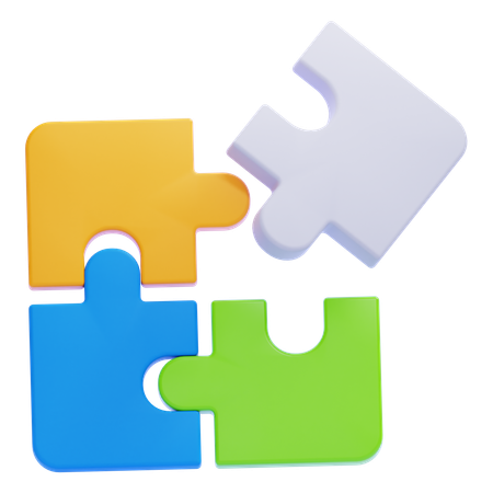 Puzzle pieces  3D Icon