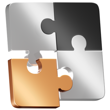 Puzzle Pieces  3D Icon