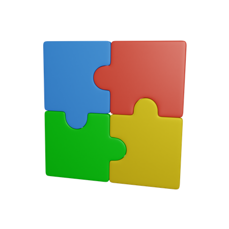 Puzzle Pieces  3D Icon