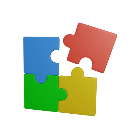 Puzzle Pieces  3D Icon