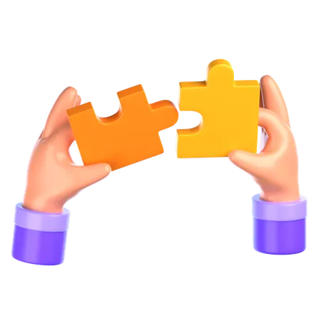 Puzzle-Teamarbeit  3D Icon