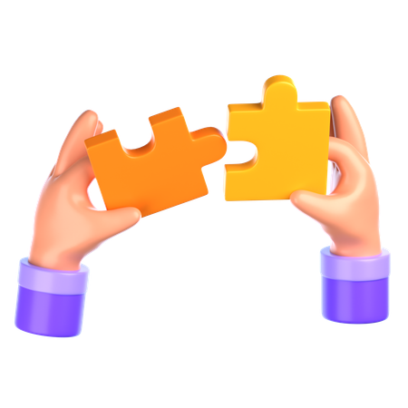 Puzzle Teamwork  3D Icon