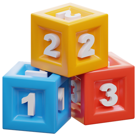 Puzzle Toys  3D Illustration