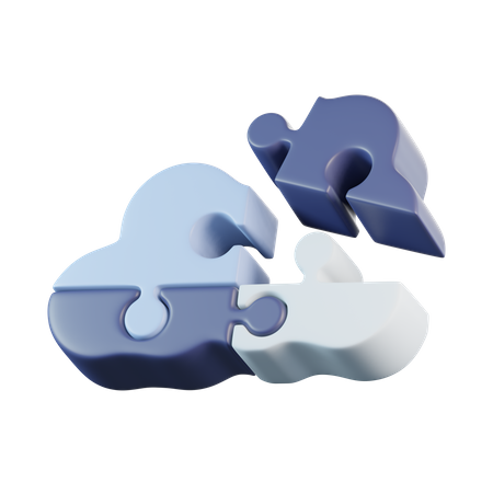Puzzle-Wolke  3D Icon