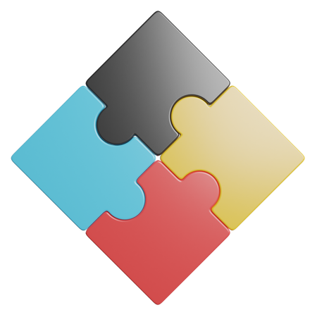 Puzzle Stücke  3D Icon