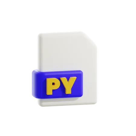 Py  3D Icon