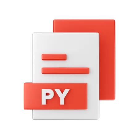 Py File  3D Illustration