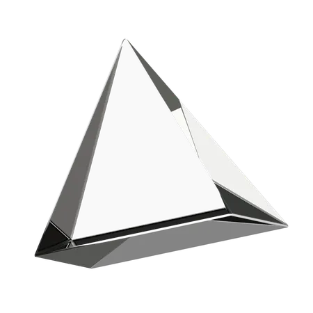 Transparent Pyramid 3 D Illustration 3D Icon