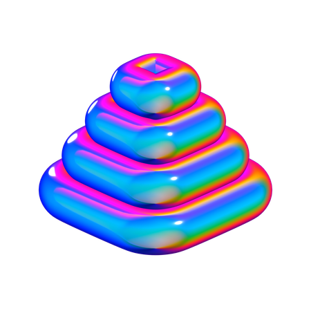 Pyramid Abstract Shape  3D Icon