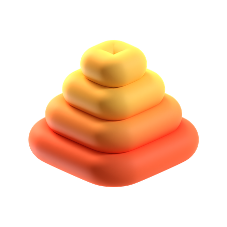 Pyramid Abstract Shape  3D Icon