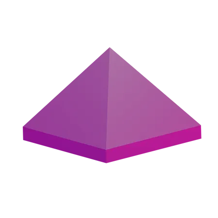 Pyramid Basic Geometry  3D Icon