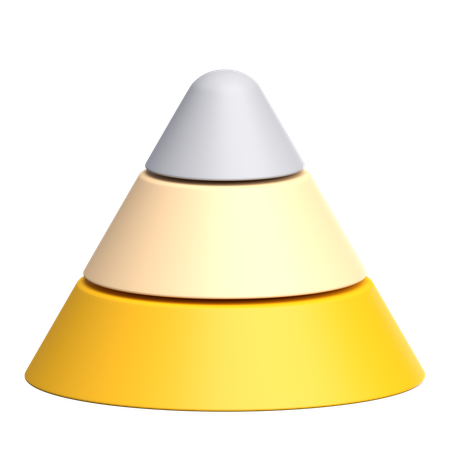 Pyramid Chart  3D Icon