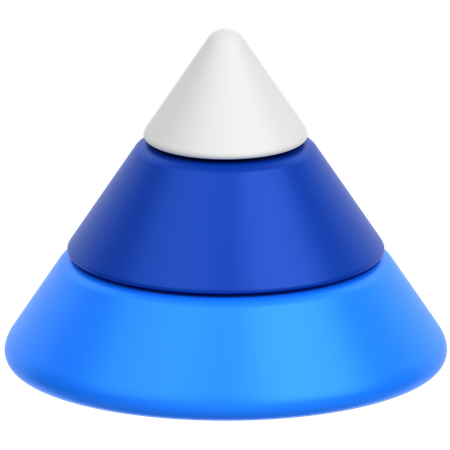 피라미드 차트  3D Icon