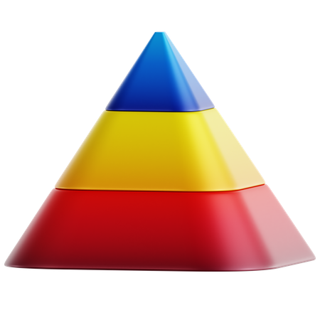 피라미드 차트  3D Icon