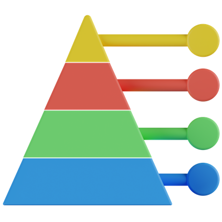 Pyramid Chart  3D Icon