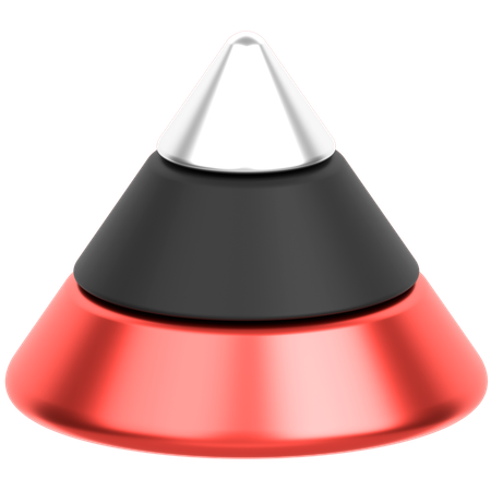 Pyramid Chart  3D Icon