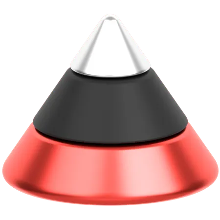 Pyramid Chart  3D Icon