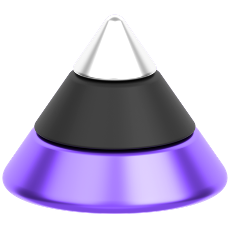 Pyramid Chart  3D Icon