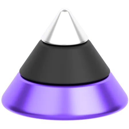 Pyramid Chart  3D Icon