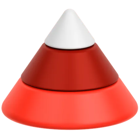 Pyramid Chart  3D Icon