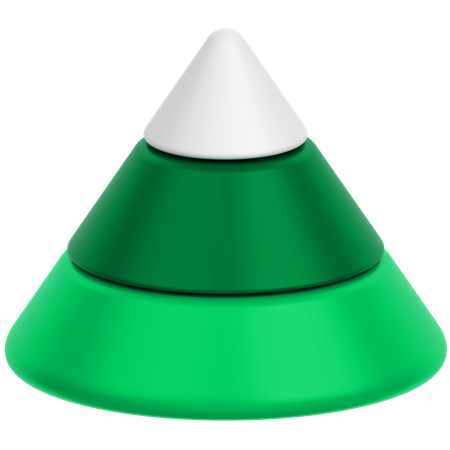 Pyramid Chart  3D Icon