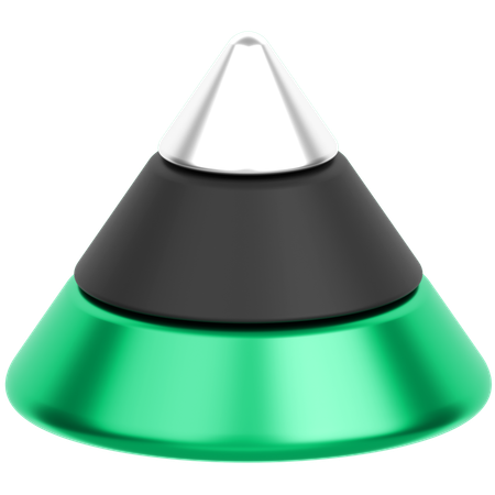 Pyramid Chart  3D Icon