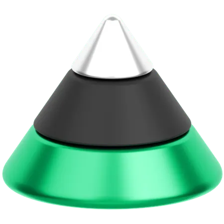 Pyramid Chart  3D Icon