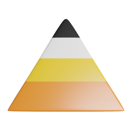 Pyramid Chart  3D Icon