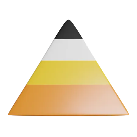 Pyramid Chart  3D Icon