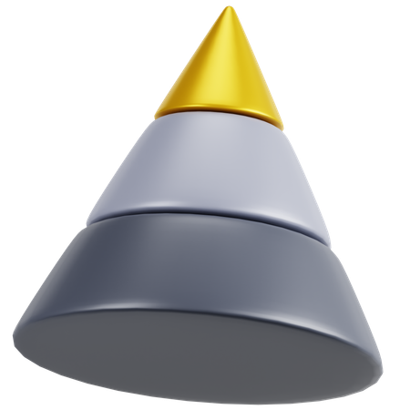 Pyramid Chart  3D Icon