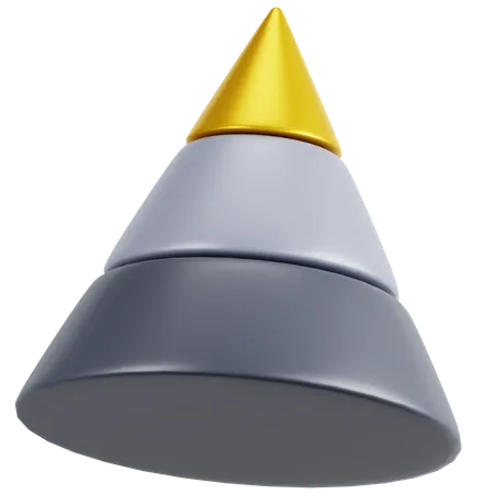 Pyramid Chart  3D Icon