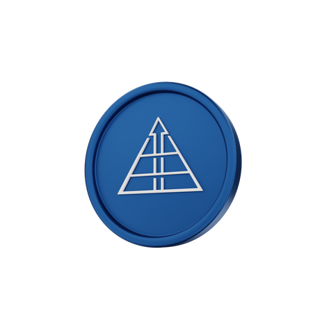 Pyramid Chart  3D Icon