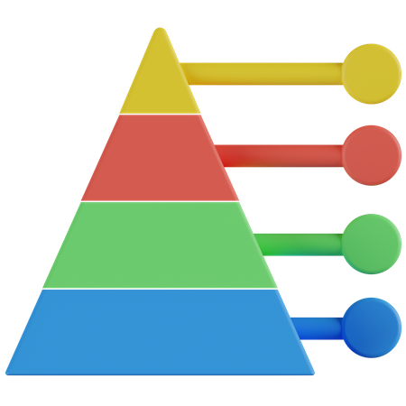 Pyramid Chart 3D Icon