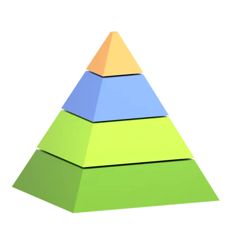 Pyramid Chart2  3D Icon