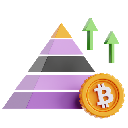 Pyramid Growth  3D Icon