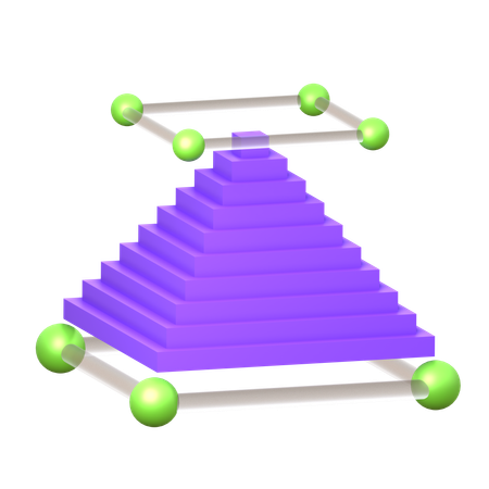 Pyramid Hologram  3D Icon