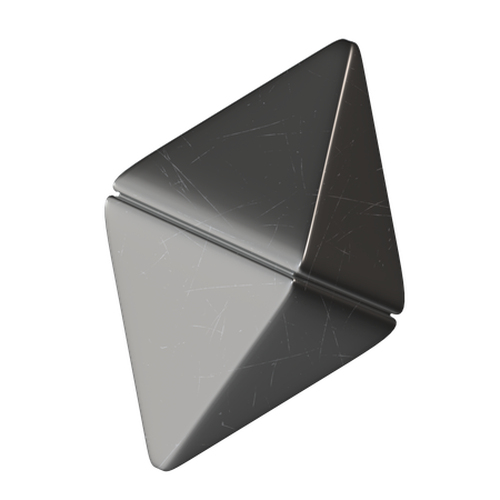 Pyramid Metal  3D Icon