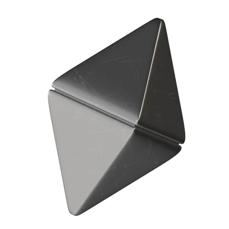 Pyramid Metal  3D Icon