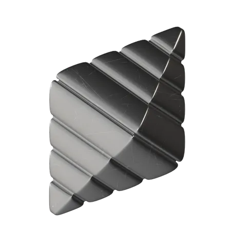 Pyramid Metal  3D Icon