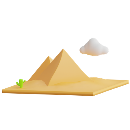 Pyramid Of Giza  3D Icon