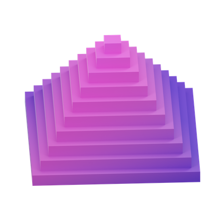 Pyramid rectangular  3D Icon