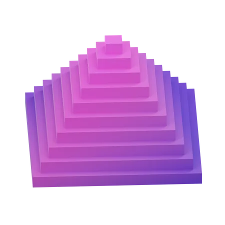 Pyramid rectangular  3D Icon