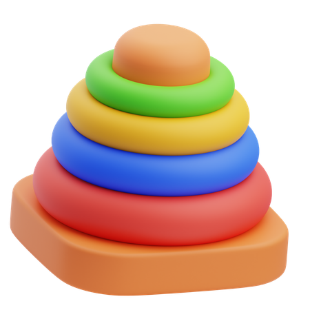 Pyramid Rings  3D Icon