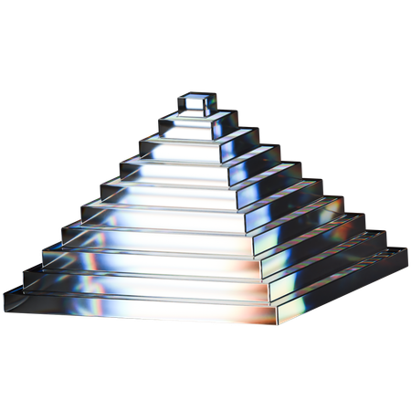 Pyramid Shape  3D Icon